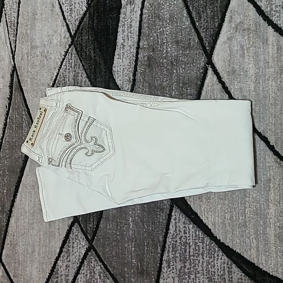 Rock Revival Denim - ROCK REVIVAL LILLIAN IRIDESCENT SEQUINS SKINNY DENIM JEAN